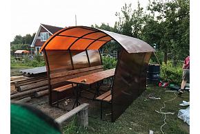 Беседка Грибок 3*2м, окраш.