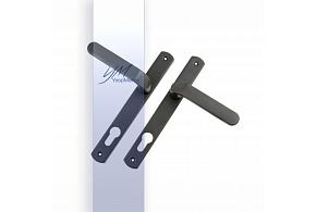 Ручка нажимная S-Locked HP-85-711-BL Gray RAL7031 серая с пружиной