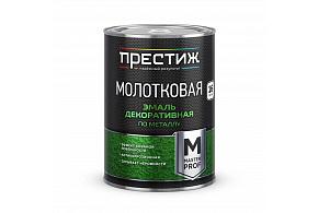 ПРЕСТИЖ эмаль с молот. эффектом серебристо-зеленая 0,8 л