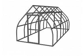 Каркас теплицы "Капля" 4*3*2,3 (0,66м, дуга 20*20, основание 40*20) окраш.