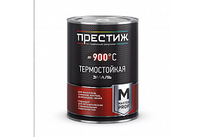 ПРЕСТИЖ эмаль ТЕРМОСТОЙКАЯ черная до 700˚С 0,8 кг