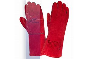 Краги 2Hands Т59-11-ru (перчатки) спилок КРС/хлопок, лен, усиленные крассные швы Кевлар 