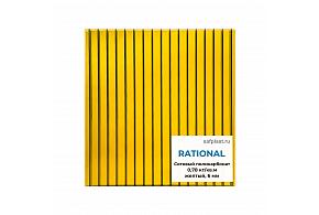 Сотовый поликарбонат  06мм RATIONAL (желтый)
