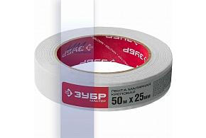 ЗУБР 25мм*50м, креповый малярный скотч, МАСТЕР (12115-25)