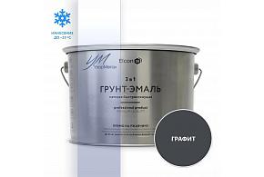 ЭЛКОН Грунт-эмаль по ржавчине 3в1 графит матовая 2кг RAL7024