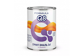 FORMULA Q8 грунт-эмаль по ржавчине белая  0,9 кг