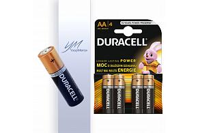 Элемент питания alkalane DURACELL AA (LR6)