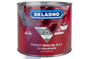 SKLADNO грунт-эмаль по ржавчине серая 1,8 кг