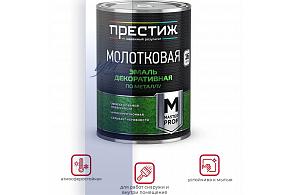 ПРЕСТИЖ эмаль с молот. эффектом белая 0,8 л