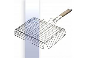 GRINDA Barbecue, 340*260мм, нержавеющая сталь, объемная решетка-гриль