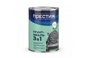 ПРЕСТИЖ грунт-эмаль по ржавчине коричневая  0,9 кг
