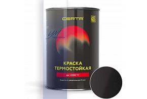 "CERTA" эмаль термостойкая антикор. черный до 1200°C (0,4кг)