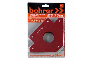 Уголок магнитный для сварки Bohrer S5 30°/45°/60°/75°/90°/135° (до 34 кг удержание) 