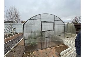 Каркас теплицы Грибок 6*3*2,3 (0,66м, дуга 25*25, основание 25*25), окраш.