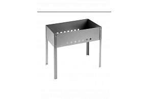 Мангал сборный 400х250х400мм GRINDA Barbecue