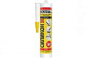 Герметик силик. нейтр. бесцвет Soudal (300мл)