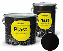"CERTA-PLAST" грунт-эмаль 3в1 по ржавчине черный (10,0 кг)