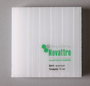 Сотовый поликарбонат 08мм Novattro (молочный)