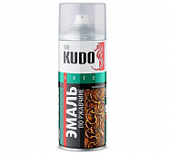 KUDO эмаль аэрозольная с молотковым эффектом по ржавчине черно-бронзовая 520 мл KU-3009