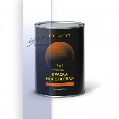 "CERTA" Краска молотковая 3в1 черный (0,8кг)