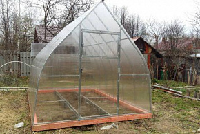 Каркас теплицы "Капля" 6*3*2,3 (0,66м, дуга 20*20, основание 40*20) окраш.