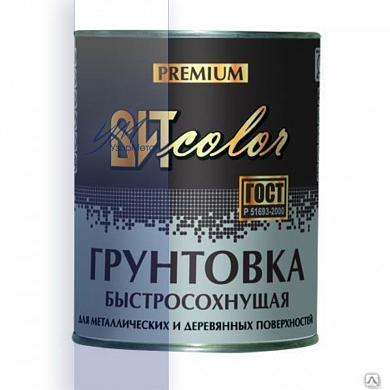 Грунтовка ГФ-021 быстросохнущая 0,8кг, серая