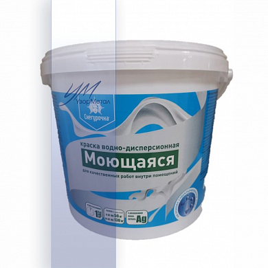 Краска ВД моющаяся "Снегурочка" 1,0 кг